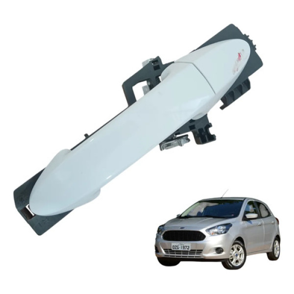 Maçaneta Externa Dianteira Direita Ford Ka 2015 A 2021  Orig Branco Dianteira