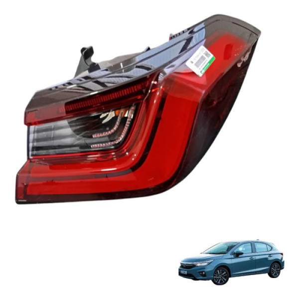 Lanterna Traseira Direita Honda City Hatch 2024 A 2026 Direito/passageiro Vermelho