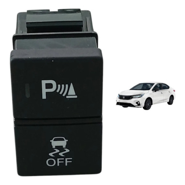 Botão Sensor Estacionamento Tração Honda City 22/24 M64747 Preto