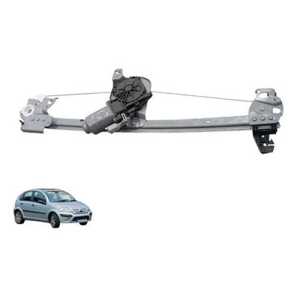 Máquina Vidro Elétrica Tras Direita Citroen C3 2003 A 2013
