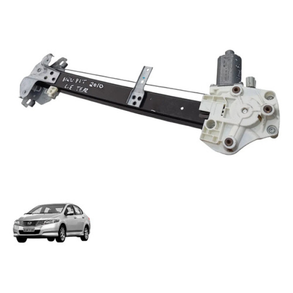 Máquina Vidro Traseira Esquerda Honda City 2009 A 2014
