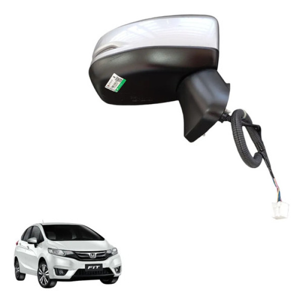 Retrovisor Direito Com Pisca Honda Fit 2015 A 2021 Original