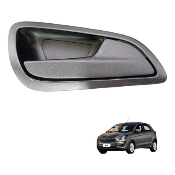 Maçaneta Interna Direita Ford Ka 2014 A 2020 Original  Preto Dianteira/traseira
