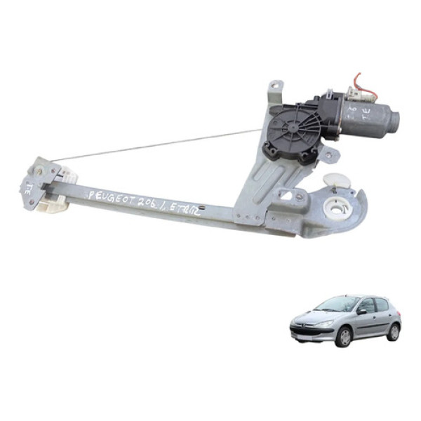 Máquina Vidro Traseira Esquerda Peugeot 206 2005 A 2008