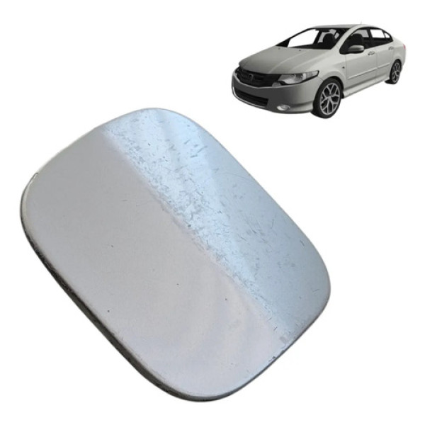 Portinhola Tampa Combustível Honda City 2009 A 2014 Prateado 2009