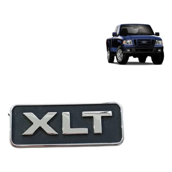 Emblema  Xls  Para-lama Ford Ranger 2004 A 2012 Original Preto