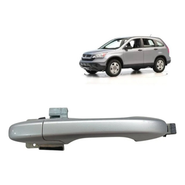 Maçaneta Externa Dianteira Direita Honda Crv 2007 2011 Prateado Dianteira
