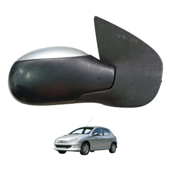 Retrovisor Direito Manual Peugeot 206 1999 A 2009 Original