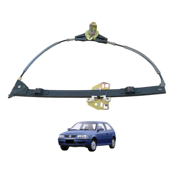 Máquina Vidro Manual Dianteiro Esquerdo Vw Gol 2p G3 G4