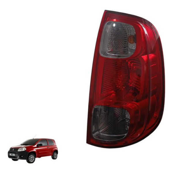 Lanterna Traseira Direita Fiat Uno Vivace 2010 A 2014 Direito/passageiro Vermelho