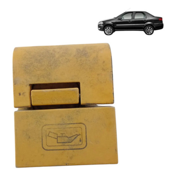 Tampa Óleo Motor Original Fiat Palio Siena Uno 2008 2012  Amarelo