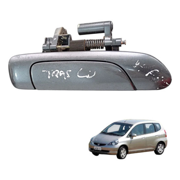 Maçaneta Externa Traseira Direita Honda Fit 2003 A 2008  Cinza-escuro Traseira