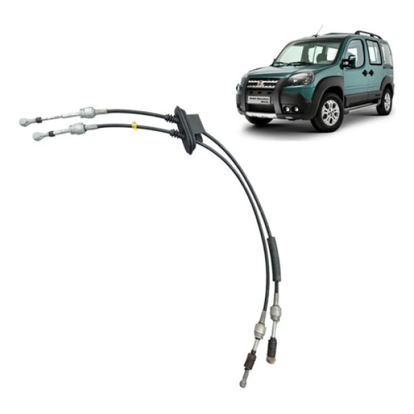 Conjunto Cabo De Marcha Engate E Seleção Fiat Doblo Original