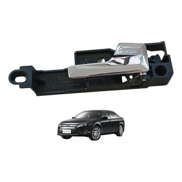 Maçaneta Interna Dianteira Direita Ford Fusion 2006 A 2012 Cromado Dianteira