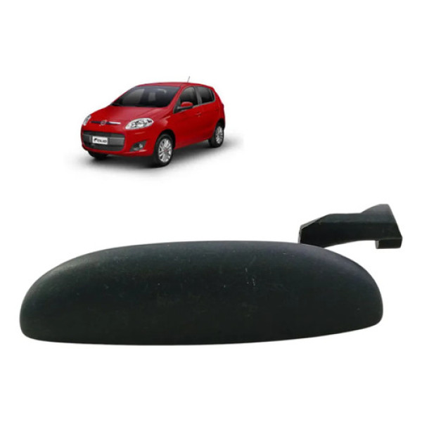 Maçaneta Externa Esquerda Fiat Palio Siena Strada 2000-2004 Preto Dianteira