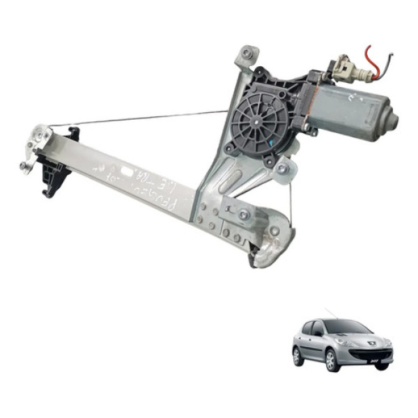 Máquina Vidro Traseira Esquerda Peugeot 207 2008 A 2014