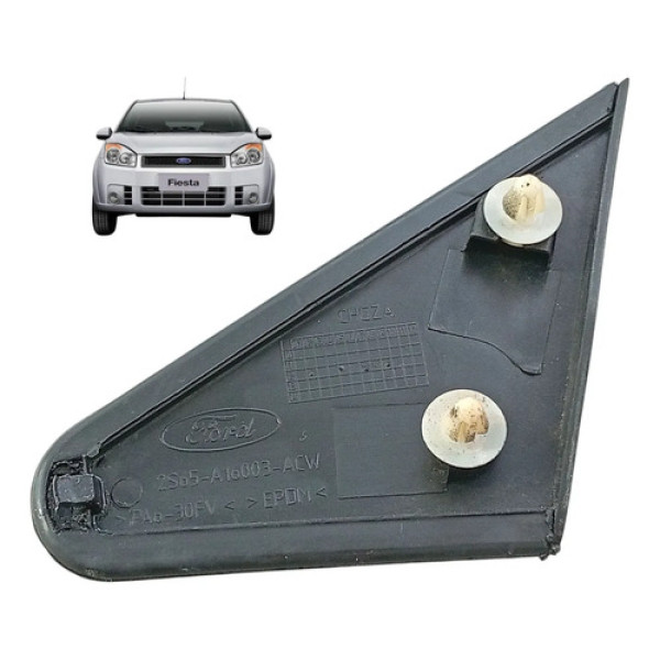 Moldura Externa Retrovisor Direito Ford Fiesta 2003 A 2012 Preto