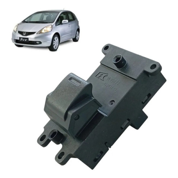Botão Vidro Elétrico Simples Honda New Fit City 2009 A 2015