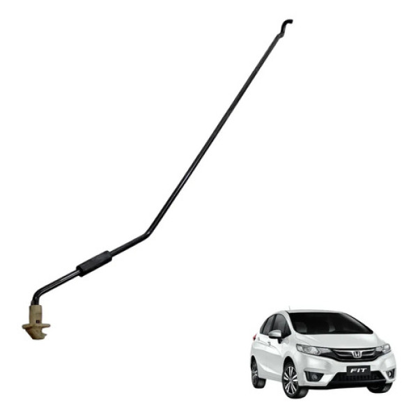 Haste Vareta Capô Honda Fit 2015 A 2020 Original Preto Preto