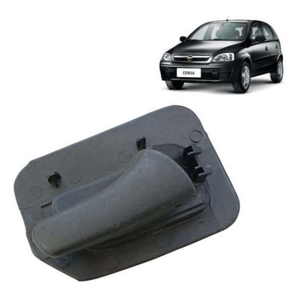 Maçaneta Interna Traseira Direita Corsa Gm Classic 2008 A 15 Preto Dianteira/traseira