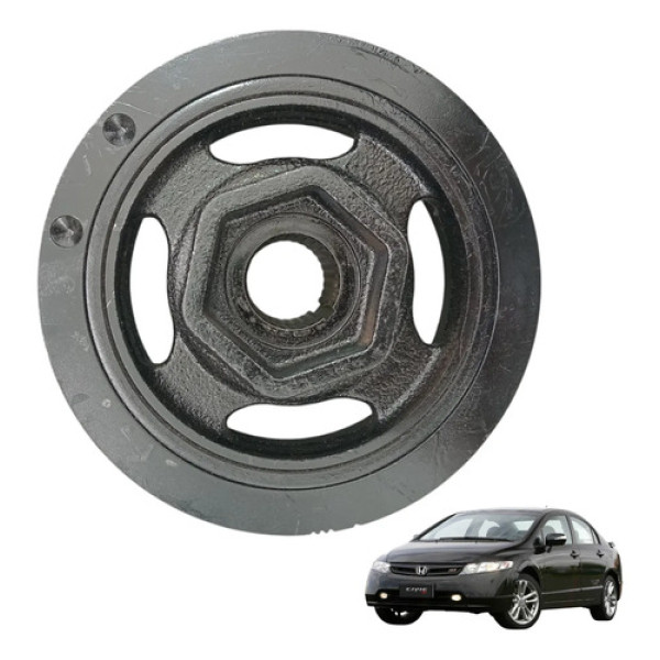 Polia Virabrequim Honda New Civic 1.8 16v 2006/12  Original