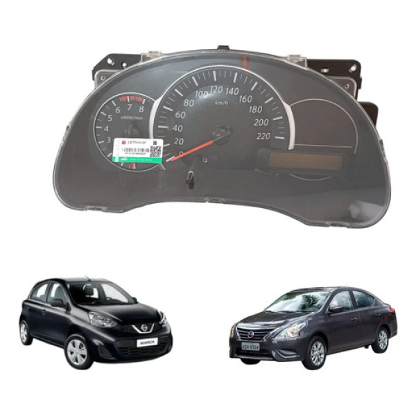 Painel Instrumentos Nissan March Versa 2013 A 2021 Original  Preto