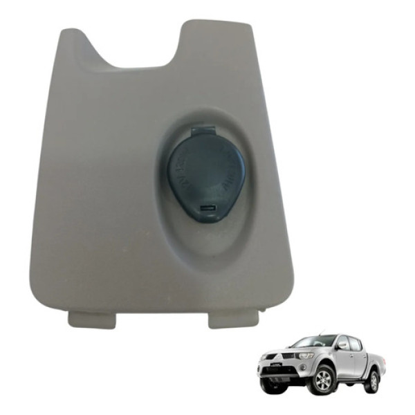 Moldura Acendedor Cigarro Mitsubishi L200  2007/12 Mn173080 Marrom-claro