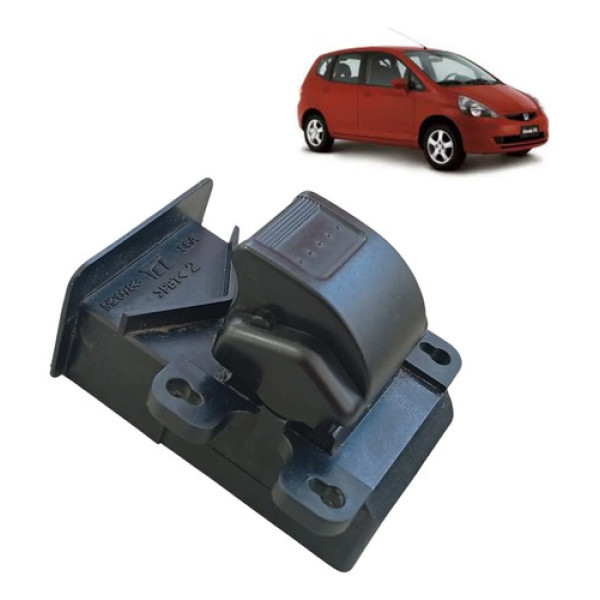 Botão Vidro Eletrico Fit 2003 04 05 06 07 2008 Simples