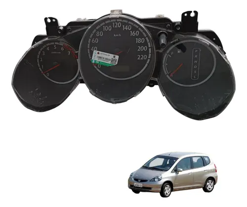 Painel Instrumentos Honda Fit 2001 A 2008 Original Preto