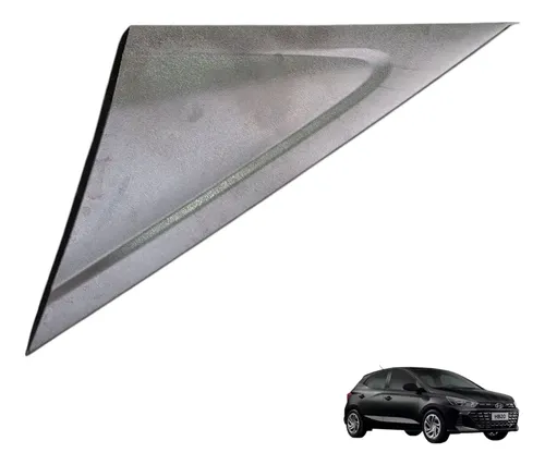 Moldura Retrovisor Esquerdo Hyundai Hb20 2020 A 2024 Preto