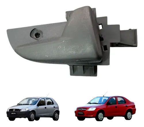 Maçaneta Interna Direita Chevrolet Prisma Celta 2007 A 2014 Preto Dianteira/traseira