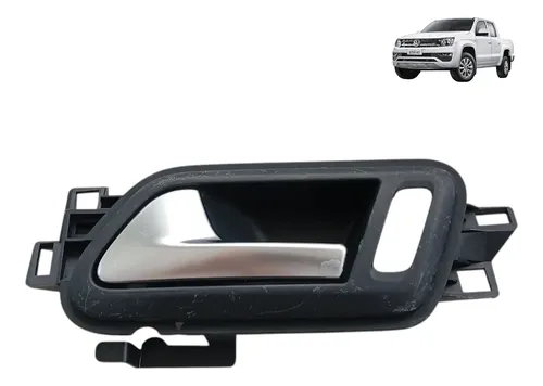 Maçaneta Dianteira Esq Dian Amarok 2010 A 2022 Original Vw  Preto Dianteira