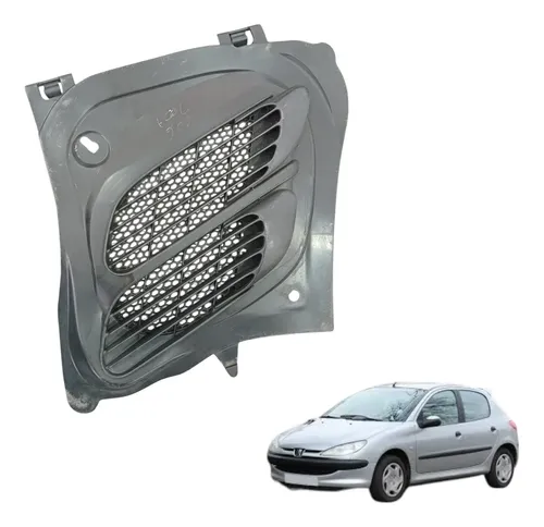 Grade Entrada De Ar Capo Peugeot 2006 2007 96011620 Original Cinza-escuro