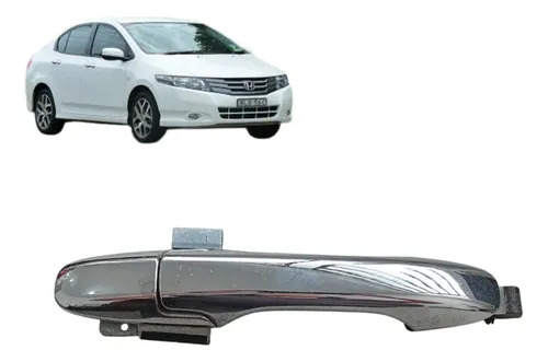 Maçaneta Externa Dianteira Direita Honda City 2009 A 2014 Prateado Dianteira
