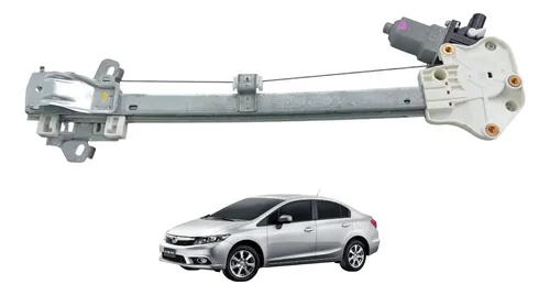 Máquina Vidro Elét Tras Esquerdo Honda Civic 12/16 934087xxx