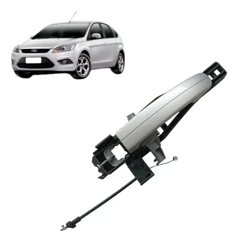 Maçaneta Traseira Direita Ford Focus 2009/13  4m51a266b22 Prateado Dianteira