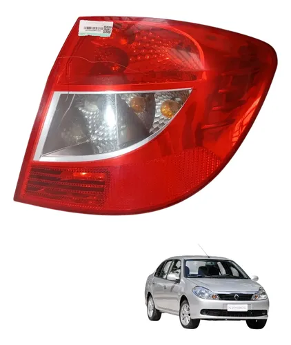 Lanterna Traseira Direita Renault Symbol 2009 A 2012  Direito/passageiro Vermelho