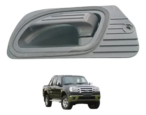 Maçaneta Interna Esquerda Ford Ranger 2005 A 2010 Original Preto Traseira