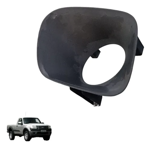 Moldura Farolete Esquerdo Ford Ranger 2009 A 2012 Original Preto Esquerdo