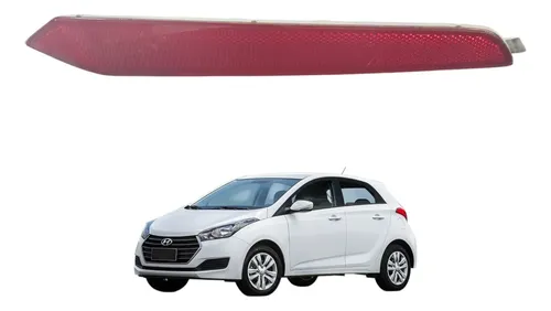 Refletor Olho De Gato Esquerdo Hyundai Hb20 2013 A 2019  Vermelho