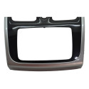 Moldura Central Painel Renault Sandero 2019 Logan Original Black Piano/cinza