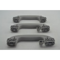 Kit Com 3 Puxador Alça Teto Pqp Gm Agile 2011 Original Cinza-escuro