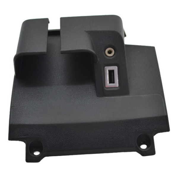 Moldura Entrada Usb Auxiliar Ford Focus 2013 Original Preto