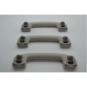 Kit 3 Puxador Alça Teto Pqp Nissan Kicks 2020 Original Cinza