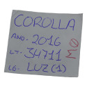 Luz Dianteira Cortesia Teto Interno Corolla 2016 Original
