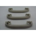 Kit 3 Alça Pqp Apoio Teto  Nissan Livina 2009-2014 Original Cinza Cinza