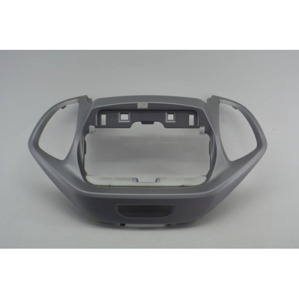 Moldura Painel Central Radio Ford Ka 2018 A 2021 Original Prateado