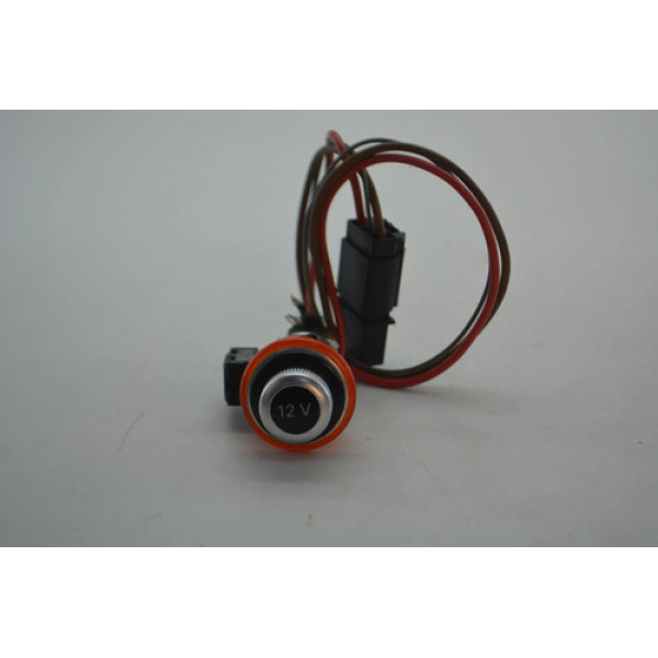 Tomada Energia 12v Console Central A3 2013 A 2020 Original Preto