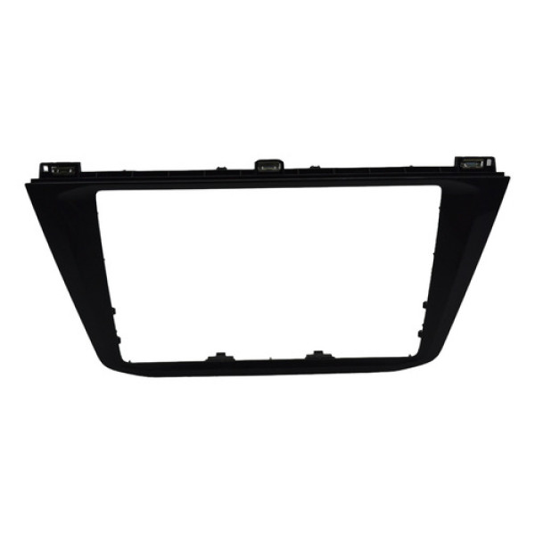 Moldura Central Painel Multimidia Vw Tiguan 2019 Original Cinza