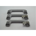 Kit 3 Puxador Alça Teto Pqp Chery Tiggo 7 2023 Original Cinza